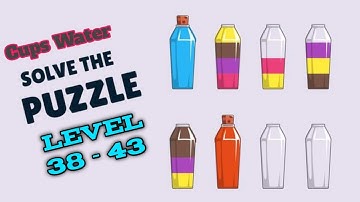cups water sort puzzle / Water sort puzzle  Ball sort puzzle From Level 38-43 FHD
