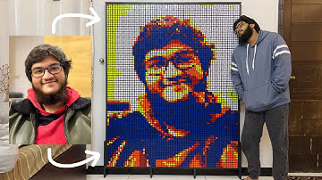 My First “Rubik’s Cube Mosaic Art”
