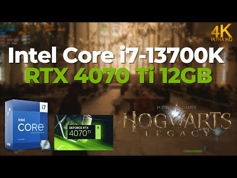 Intel Core i7-13700K  NVIDIA RTX 4070 Ti - Hogwarts Legacy @4K ultra+high settings tested