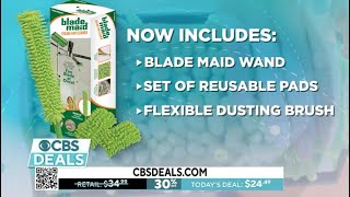 Blade Maid Ceiling Fan Cleaner - 1 Set of Blade Maid Reusable Microfiber Duster Replacement Pads- 2 Pads