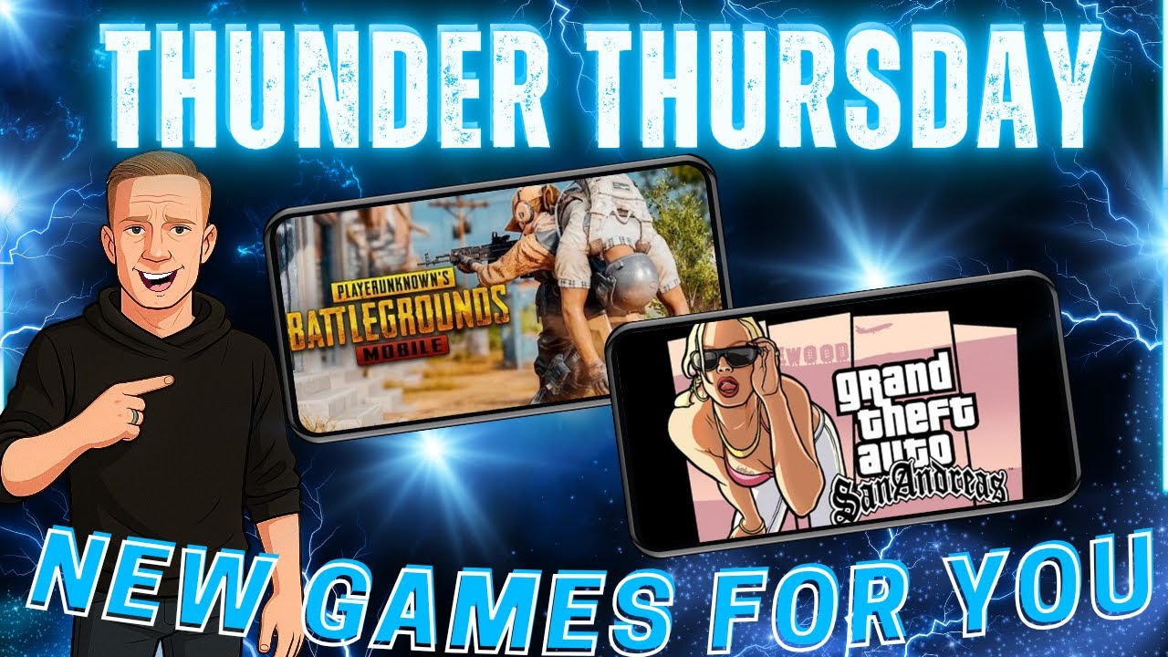 THUNDER THURSDAY 4 NEW GAMES FOR YOU | PUBG Mobile & GTA San Andreas LIVE