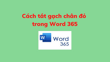 Cách tắt gạch chân đỏ trong Word 365