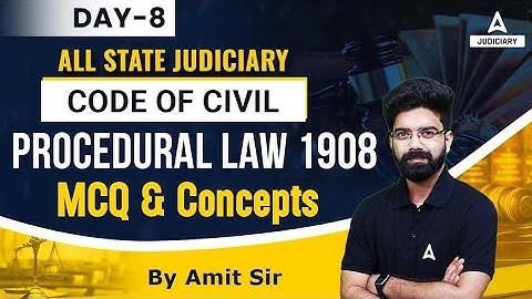 Procedure Law | Class–16 | Code of Civil Procedure 1908 | Previous Year Question Papers | Amit Sir