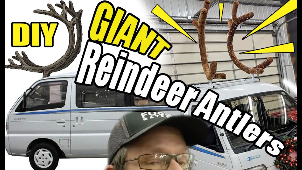 DIY Huge Antlers For Your Car Reindeer Antlers YouTube DIY Huge Antlers For Your Car Reindeer Antlers YouTube