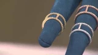 Diamonique Double Band Bar Ring, Sterling With Leah Williams