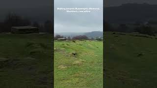 Walking towards  Wainwright’s Memorial near Blackburn, Lancashire #walking #lancashire #wainwrights