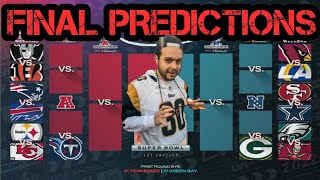 Final 2021 NFL Playoff Predictions