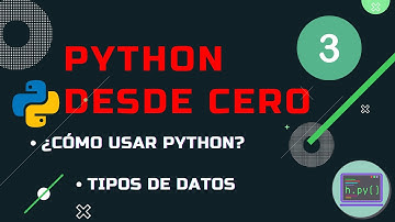 Python desde cero 3 - ¿Cómo usar Python? - Tipos de datos
