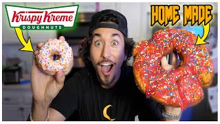 I Followed Krispy Kreme Donut Recipes AT HOME... (Taste Test)