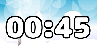 45 Seconds Timer ‐ Countdown Winter Snow