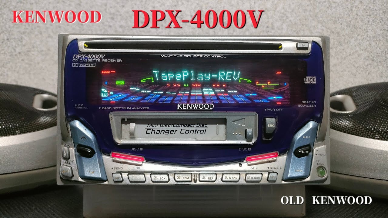 KENWOOD DPX-4000V CD/TAPE再生とAUX音出し「六本木純情派/荻野目洋子
