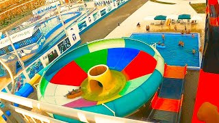 Water Slides at Afsona Water Park in UZBEKISTAN