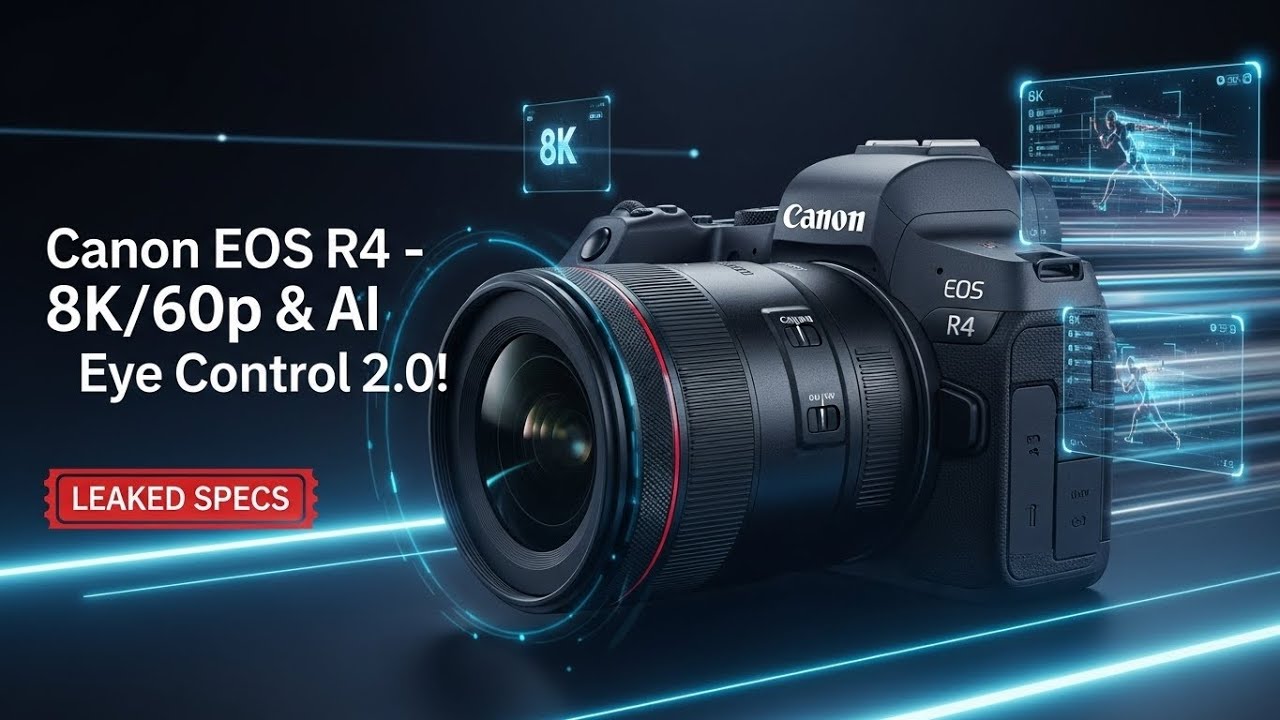 Canon EOS R4 Official Leaks: 8K/60p & AI Eye Control 2.0! - YouTube