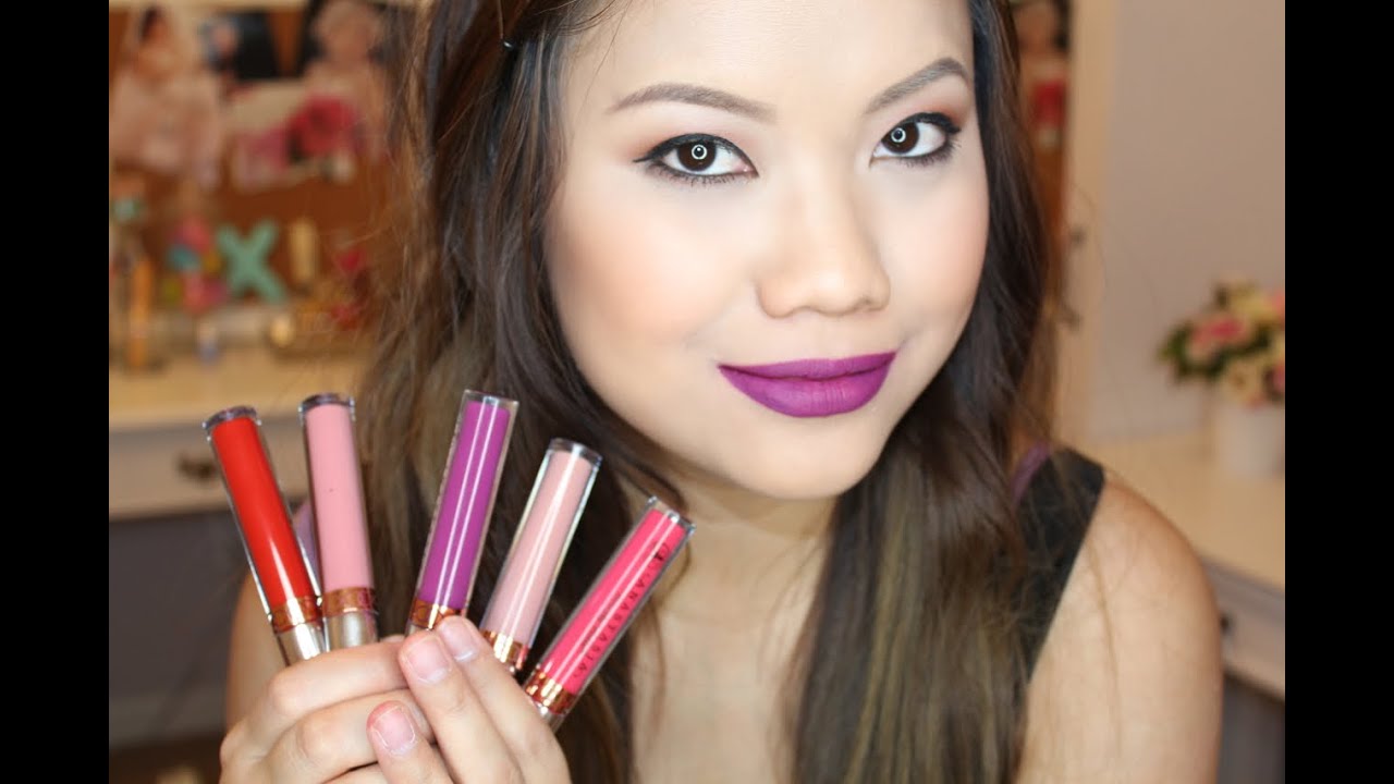 Anastasia Beverly Hills Liquid Lipstick Swatches - YouTube