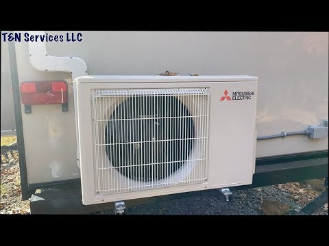 Installing a Mitsubishi Mini Split in a Travel Trailer