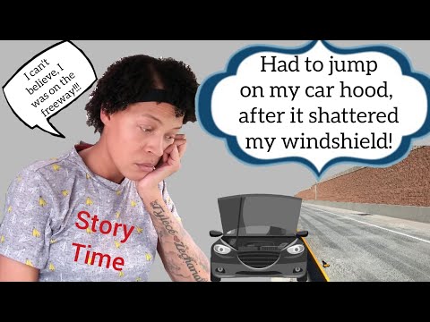 Going 75 MPH my hood FLIPPED BACK #storytime