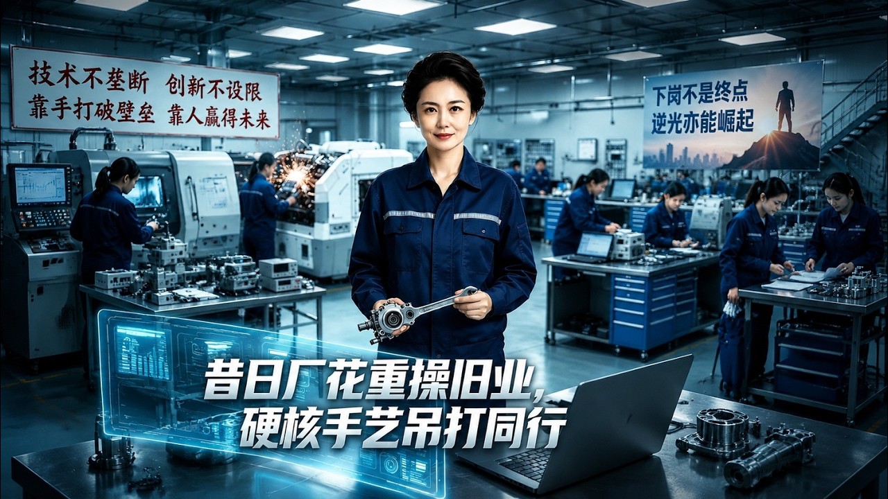 昔日廠花重操舊業，硬核手藝吊打AI霸權