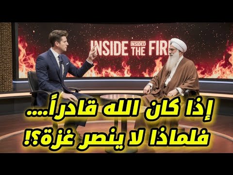 مذيع يهودي حاول إحراج شيخ مسلم بسؤال أين الله عن غزة فكان الرد صاعق ا أمام الملايين