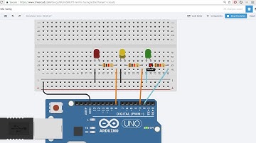 Arduino UNO Tutorial #2 - Street Light Project (Basic)
