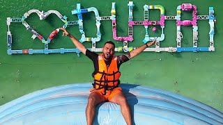 The World's Largest Inflatable Water Park in Dubai!