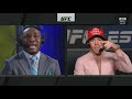 [HD] Colby Covington and Kamaru Usman get into heated exchange on post fight broadcast