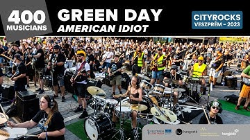 American Idiot (Green Day) - 400 musicians (The biggest rock flashmob in Central Europe) @CITYROCKS