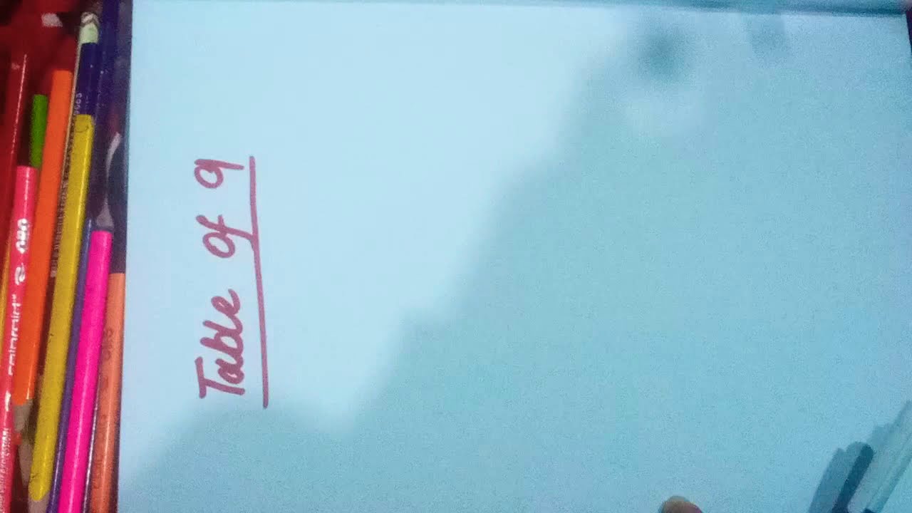 Table of nine - YouTube