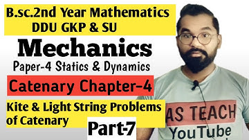Kite & Light String Problems of Catenary | Catenary | B.sc.2nd year Math | ddu Gkp & SU | Part-7