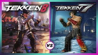 Tekken 8 vs Tekken 7 - Early Gameplay and Graphics Comparison