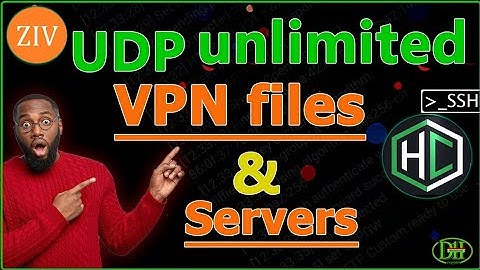 UDP unlimited VPN files and Servers(fast and stable)