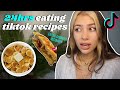 MAKING VIRAL TIKTOK RECIPES FOR 24HRS (eating disorder recovery)