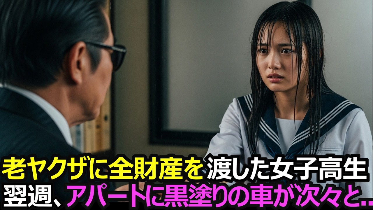「お母さんを助けてください」破門された老ヤクザに3000円を渡した女子高生。翌週、アパートに黒塗りの車が次々と現れて...【感動する話】