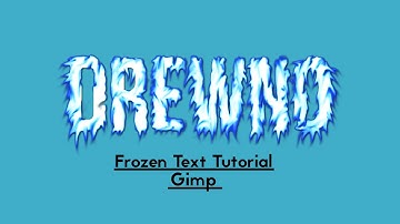Gimp Frozen Text Tutorial
