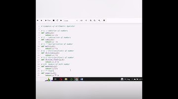 Python Arithmetic Operators