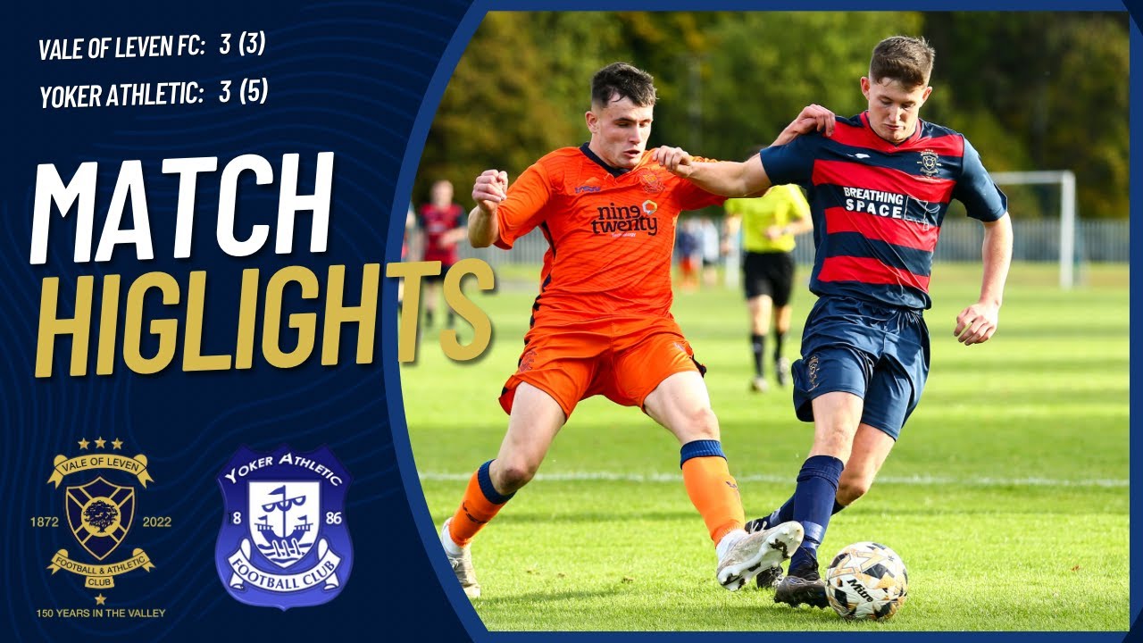 Vale of Leven fc vs Yorker Athletic 21/10/2023 YouTube