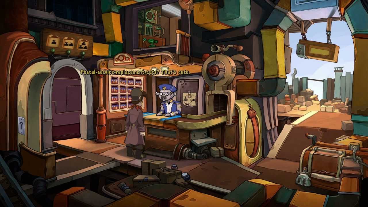 Deponia Walkthrough Part 5 Post Office Operator S Plattform Wenzels House Youtube