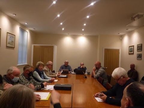 Upwell Parish Council meeting 11 April 2022. Chairman resigns during meeting.