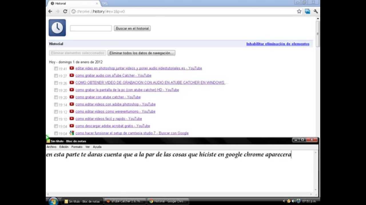 video to gif Como eliminar el historial de google chrome 2012