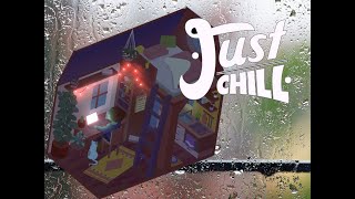1 hour of chill beats and rain in a cozy virtual cottage for sleeping or studying