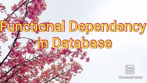 Functional Dependency in Database