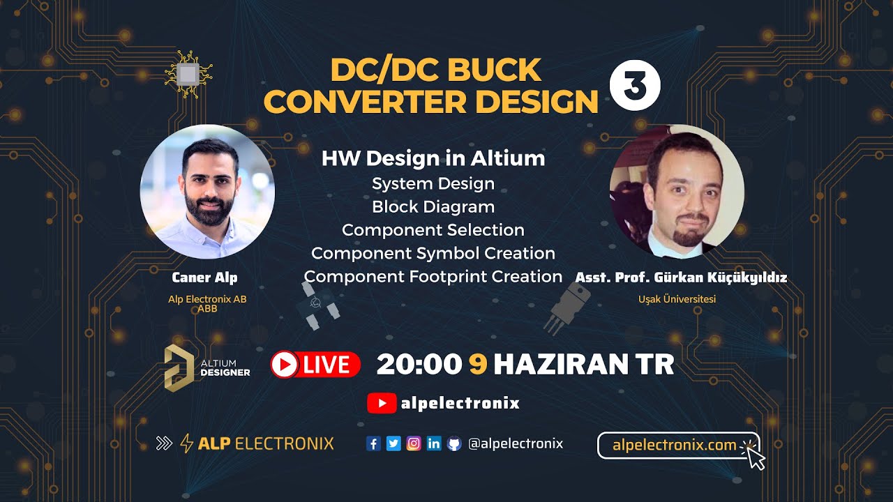 DC-DC Buck Converter Design | Hardware Design in Altium w/Gürkan Küçükyıldız - 3