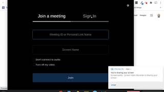 How to login to a Zoom meeting on a chromebook