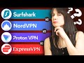 Bataille des meilleurs vpn  nordvpn vs surfshark vpn vs proton vpn vs expressvpn