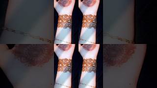 Easy Bracelet Mehndi Design for Eid/Wedding 💖 #shorts #mehedi