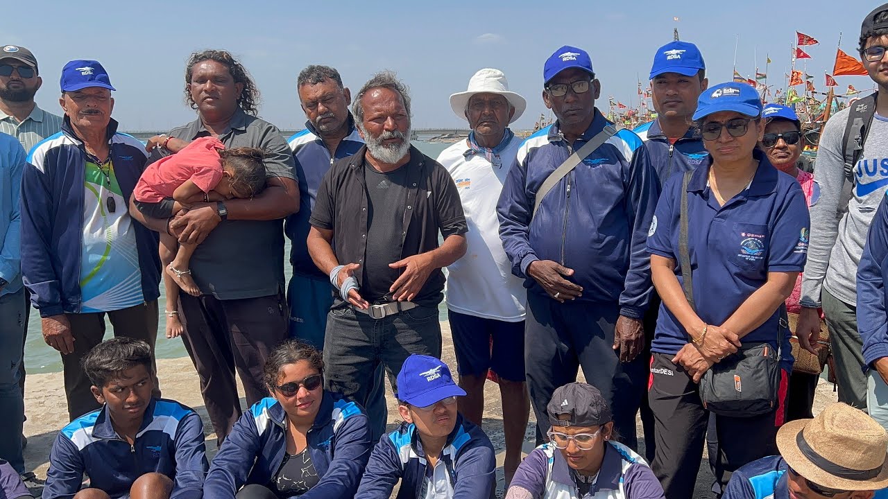 દીવ ના આવેલા તરવૈયા ઓ એ સોમનાથ થી દીવ સુધિના સમુદ્રી સફર ના અનેરા પ્રસંગો ની મીડિયા સમક્ષ વાત કરી.