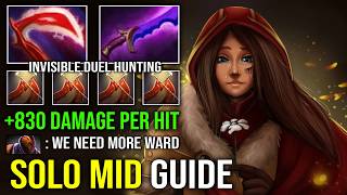 How to Solo Mid LC with Invisible Duel Hunting Desolator + Shadow Blade Max Duel Damage Dota 2
