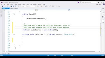 Intro to C#: Chapter 6, Part 1: Introduction to Arrays