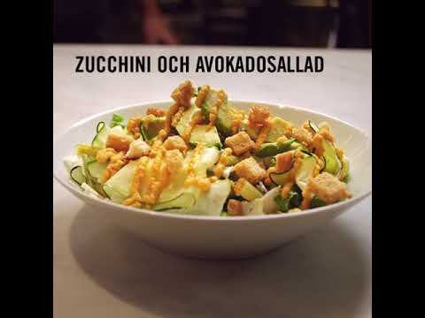 Video: Grön Sallad Med Zucchini Och Avokado