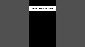 Maturity When You Realise 🗿 #motivation #relatable #consistency #knowledge #mindset #inspiration