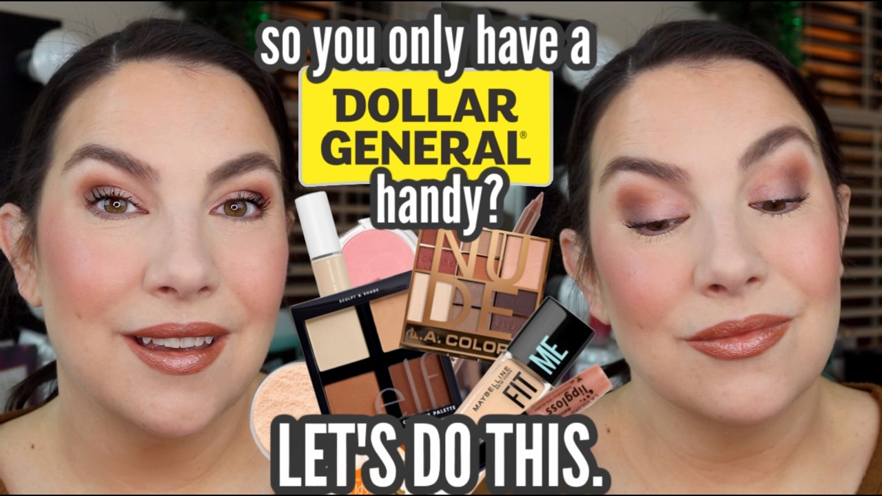 THE BEST MAKEUP YOU CAN BUY at Dollar General - Full Face!